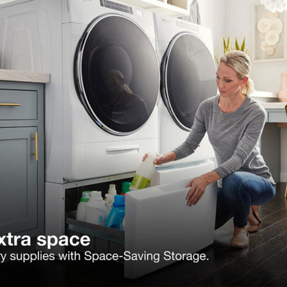 Whirlpool® 15.5" (39.4 cm) Pedestal for Front Load Washer and Dryer with Storage WFP2715HC