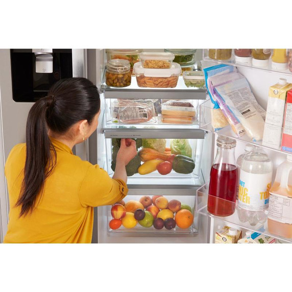 Whirlpool® 33-inch Wide Side-by-Side Refrigerator - 21 cu. ft. WRS321SDHZ