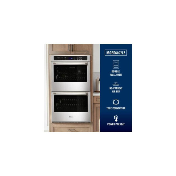 Maytag® 27-inch Double Wall Oven with Air Fry and Basket - 8.6 cu. ft. MOED6027LZ