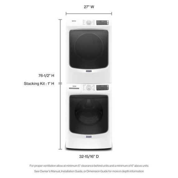 Maytag® Front Load Washer with Extra Power and 16-Hr Fresh Hold® option - 5.5 cu. ft. MHW6630HW
