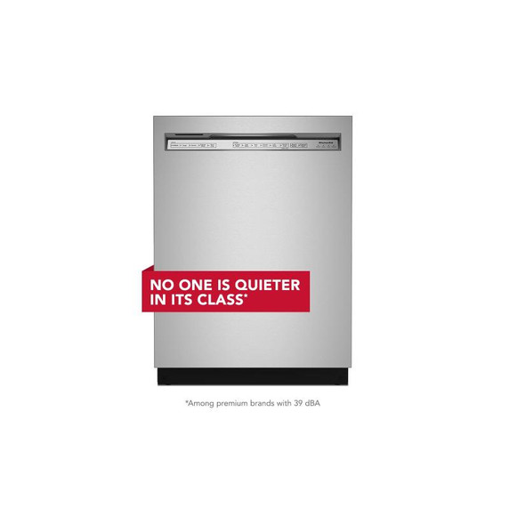 Kitchenaid® 39 dBA Dishwasher in PrintShield™ Finish with Third Level Utensil Rack KDFE204KPS
