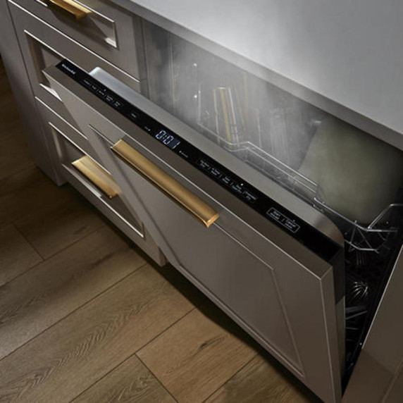 Kitchenaid® 44 dBA Panel-Ready Two-Rack Flush Dishwasher with Door-Open Dry System KDTF324PPA