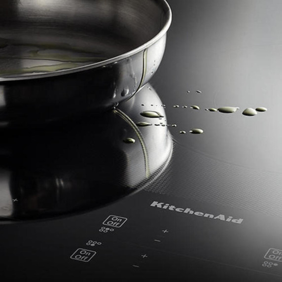Kitchenaid® 30" Electric Cooktop with 5 Elements and Touch-Activated Controls KCES950KSS