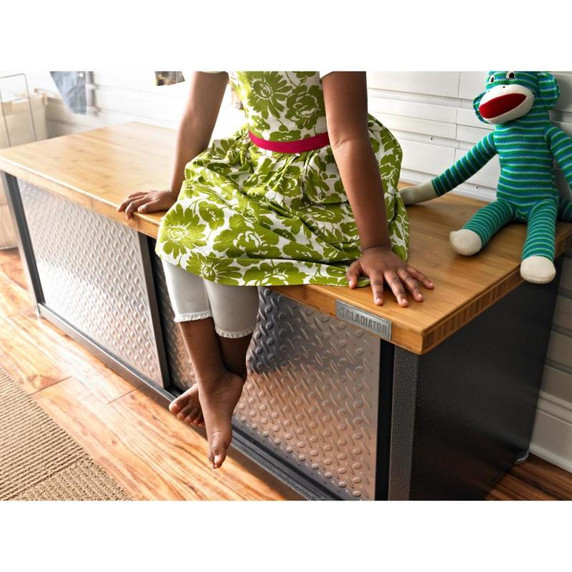 Gladiator® Ready-to-Assemble Storage Shoe Bench GAGB54SBJSG