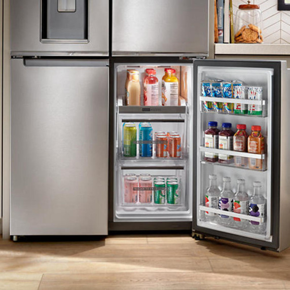 Whirlpool® 36-Inch Counter Depth 4 Door Refrigerator with Ice Maker in Door WRQC7836RZ