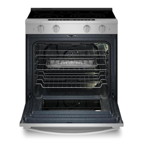 Whirlpool® 30-inch Smart Slide in Electric Range with Air Cooking Technology, No Preheat Air Fry, WipeClean™ Coating, Steam/Self Clean and High Speed Preheat YWSES7530RZ