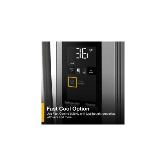 Whirlpool® 36-Inch French Door Refrigerator with Interior Water Dispenser - 31 cu. ft. WRFF3336SZ