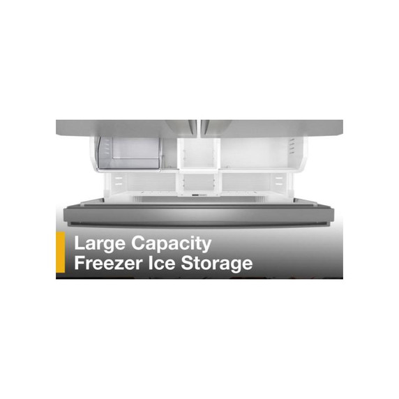 Whirlpool® 36-Inch French Door Refrigerator with Interior Water Dispenser - 31 cu. ft. WRFF3336SZ
