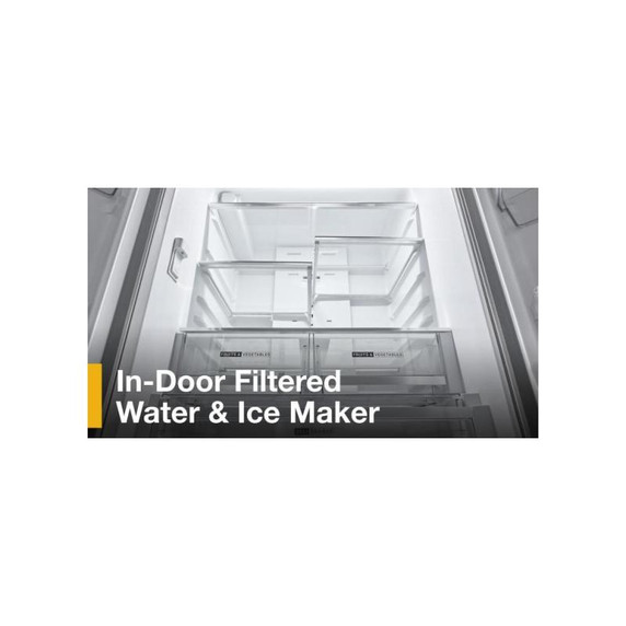 Whirlpool® 36-Inch French Door Refrigerator with In-Door Water and Ice Maker - 30 cu. ft. WRFF3536SZ