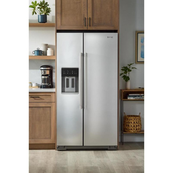 Maytag® 36-inch Wide Counter-Depth Side-by-Side Refrigerator with Arctic Blue Interior - 20.8 Cu. Ft. MRSC6636RZ
