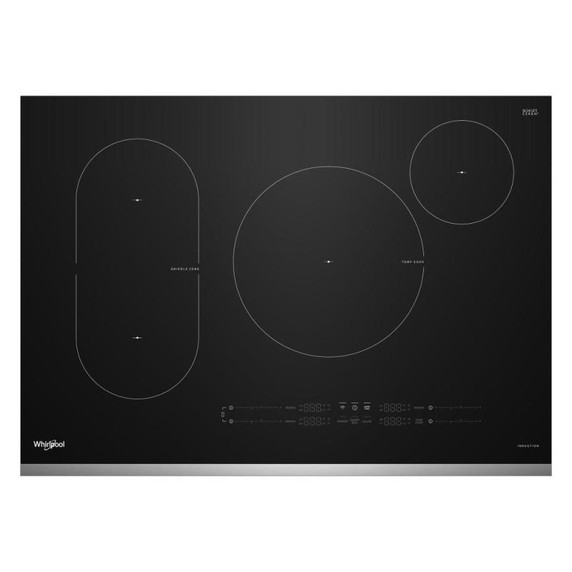 Whirlpool® 30" Intelligent Induction Cooktop with Temp Cook™ Technology WCIT7030SS