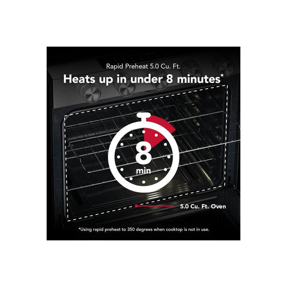 Kitchenaid® 5.0 Cu. Ft. Smart Slide-in Gas Range with Convection Cooking Modes KSGS330SPS