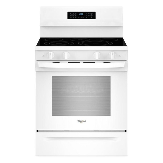 Whirlpool® 30-Inch Electric Range with Air Cooking Technology and No Preheat Air Fry YWFES7030SW Whirlpool® 30-Inch Electric Range with Air Cooking Technology and No Preheat Air Fry YWFES7030SW