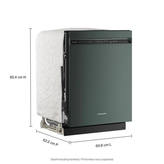Kitchenaid® 360° Max Jets™ Third Rack Dishwasher with ProDry™ System, 44 dBA KDFS424SJP