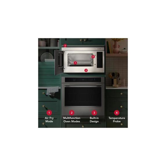 KitchenAid® Built-In More-in-One Convection Microwave Oven with Air Fry Mode YKMBT730SPS