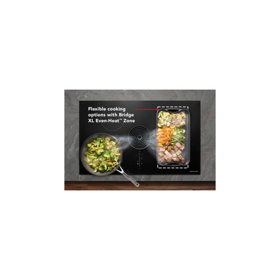 Kitchenaid® 36-inch NextGen Induction Downdraft Cooktop with Bridge XL Even-Heat™  Zone KCID936SBL