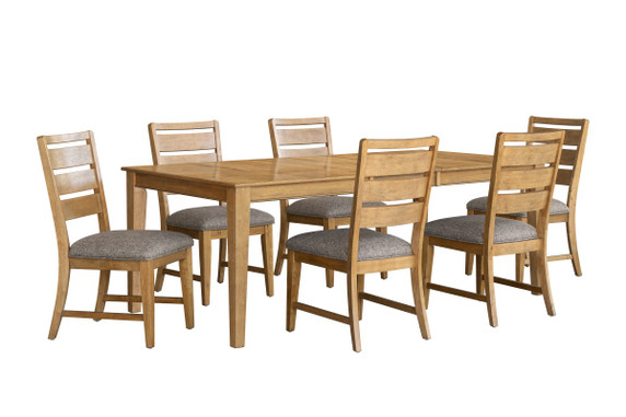 Brassex Inc furniture 7-piece dining set in Oak