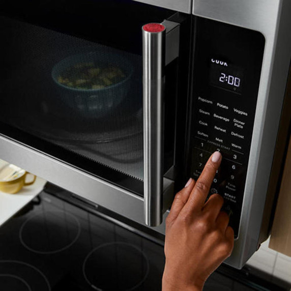 KitchenAid® 2.1 Cu. Ft. Over-the-Range Microwave Hood with a Handle YKMMS330SPS