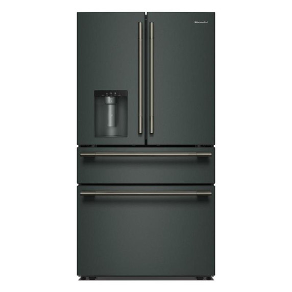 Kitchenaid® 29 cu. ft. French Door Refrigerator with Exterior Water and Ice and FreshChill™ Full-Width Refrigerated Drawer KRMF436SJP