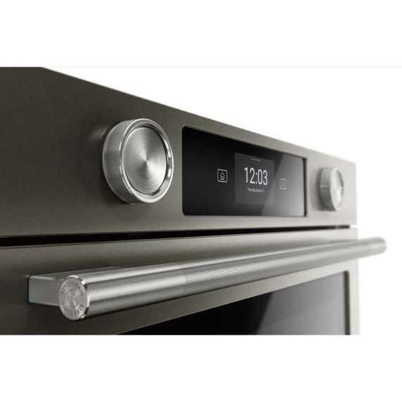 Kitchenaid® 30-inch Smart Electric Single Wall Oven with Assisted Cooking Modes - Black Ore KOES730SBE