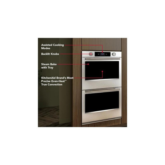 Kitchenaid® 30-inch Smart Electric Double Wall Oven with Assisted Cooking Modes - PrintShield™ Finish KOED730SPS