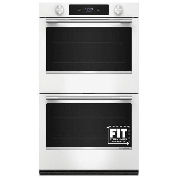 Kitchenaid® 30-inch Smart Electric Double Wall Oven with Assisted Cooking Modes - White KOED730SWH