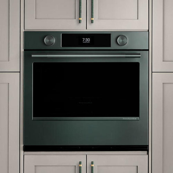 Kitchenaid® 30-inch Smart Electric Single Wall Oven with Assisted Cooking Modes - Juniper KOES730SJP