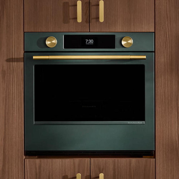 Kitchenaid® 30-inch Smart Electric Single Wall Oven with Assisted Cooking Modes - Juniper KOES730SJP