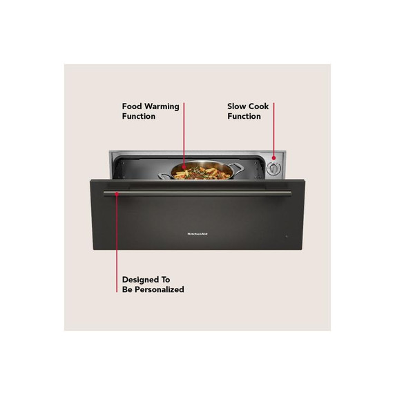 Kitchenaid® 30" Slow Cook Warming Drawer KWES730SBE