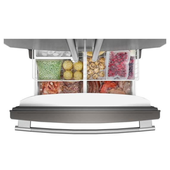 Kitchenaid® 20 Cu. Ft. 36-Inch Counter-Depth French Door Refrigerator with Internal Water Dispenser KRFC136SPS