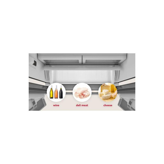 Kitchenaid® 22 Cu. Ft. 36-Inch Counter-Depth French Door Refrigerator with Internal Water Dispenser KRFC136TPS