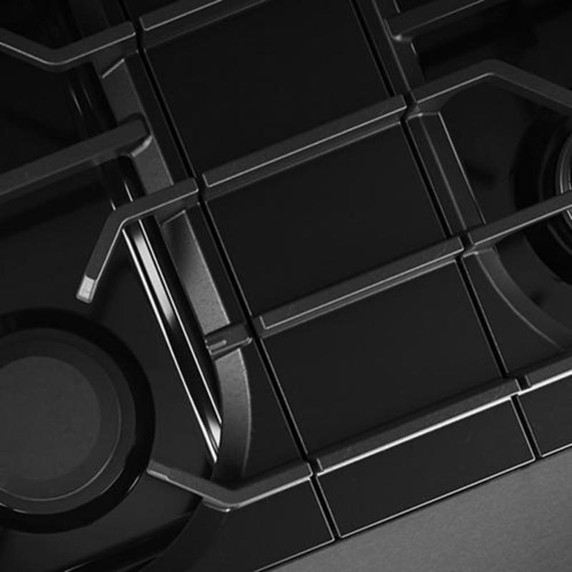 Kitchenaid® 30-Inch 4 Burner Commercial-Style Dual Fuel Range with No Preheat Air Fry Mode KFDS930SDC