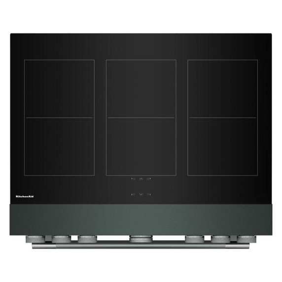 Kitchenaid® 36-Inch 6-Element Induction Freestanding Commercial-Style Range with Air Fry KFIS936SJP