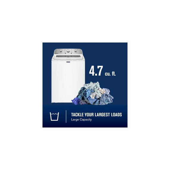 Maytag® 5.4 Cu. Ft. IECTop Load Agitator Washer with Extra Power Cycle MTW5205TW