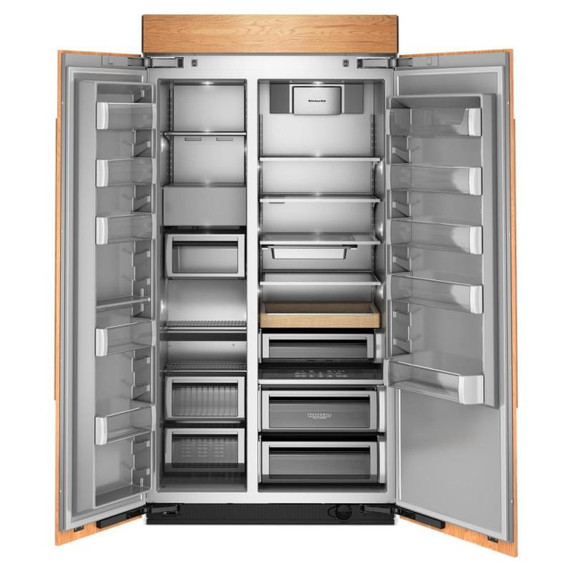 Kitchenaid® 25.5 Cu. Ft. 42" Built-In Panel-Ready Side-by-Side Refrigerator with Platinum Interior KBSN742TPA