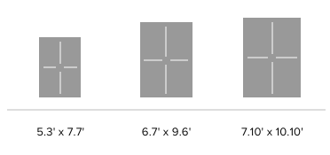Citak Overlay rug sizes