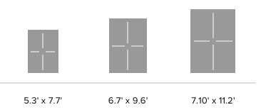 Citak Water rug sizes