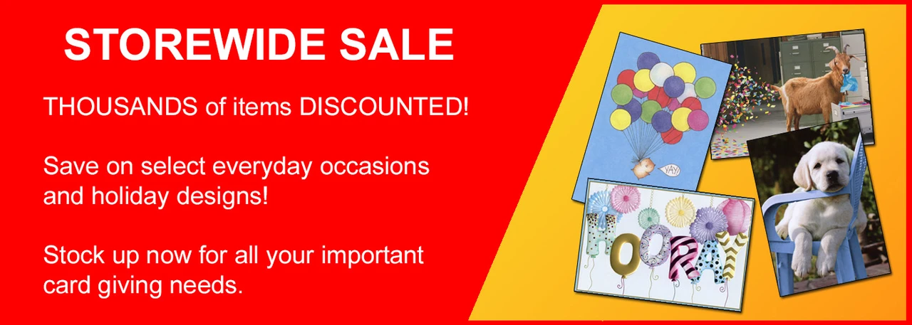 Save up to 40% during our storewide sale on greeting cards and stationery.