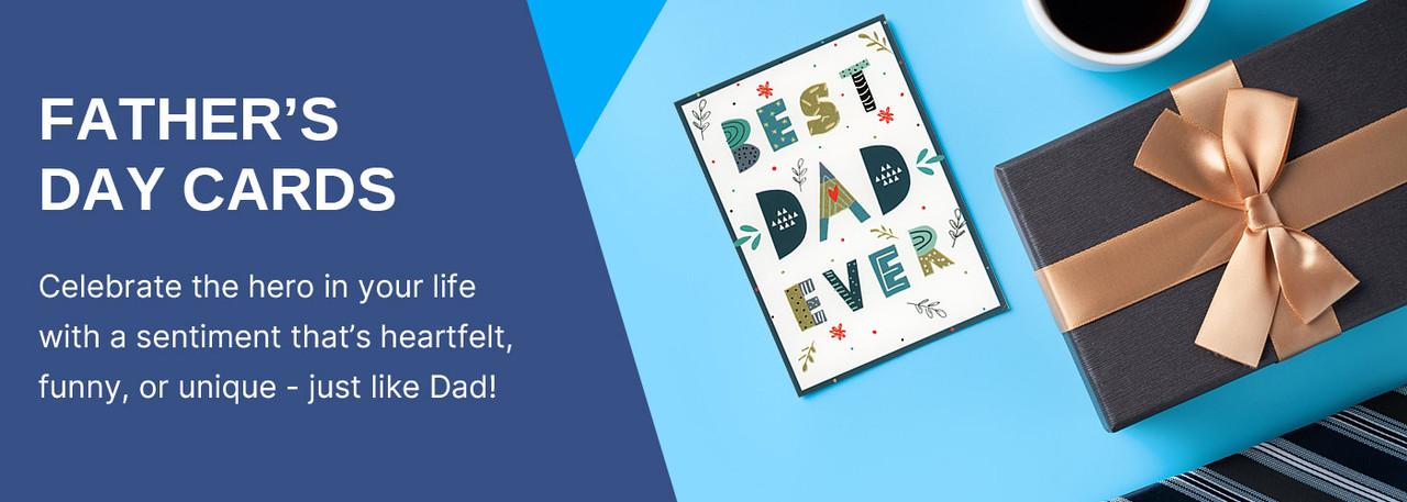 Shop for Father's Day cards for husband, dad, brother, uncle or anyone on your list! Father's Day is celebrated on Sunday, June 18.