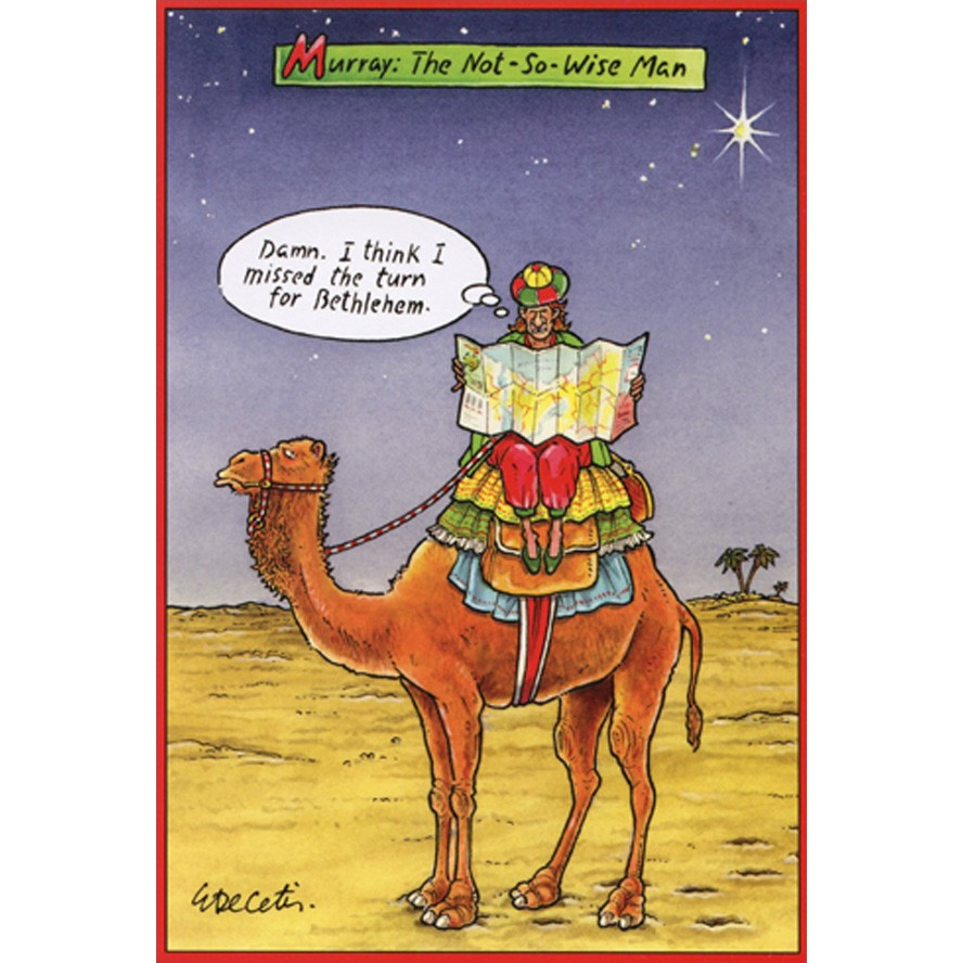Murray : Not So Wise Man Humorous : Funny Christmas Card
