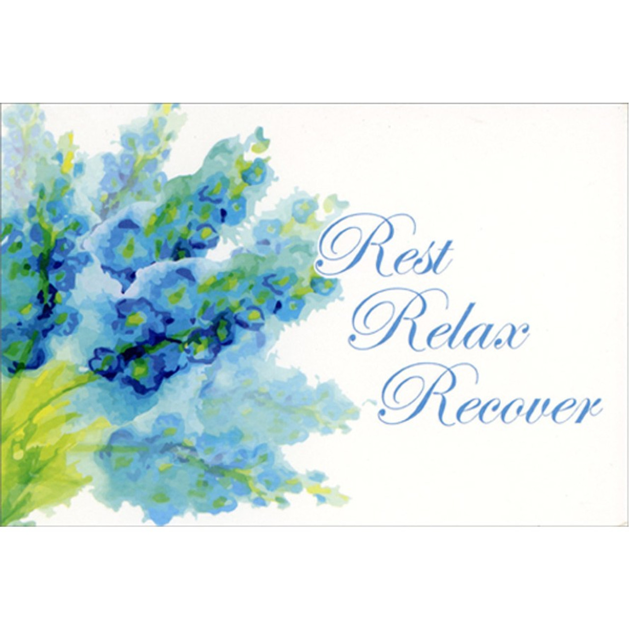 Watercolor Floral Get Well Card