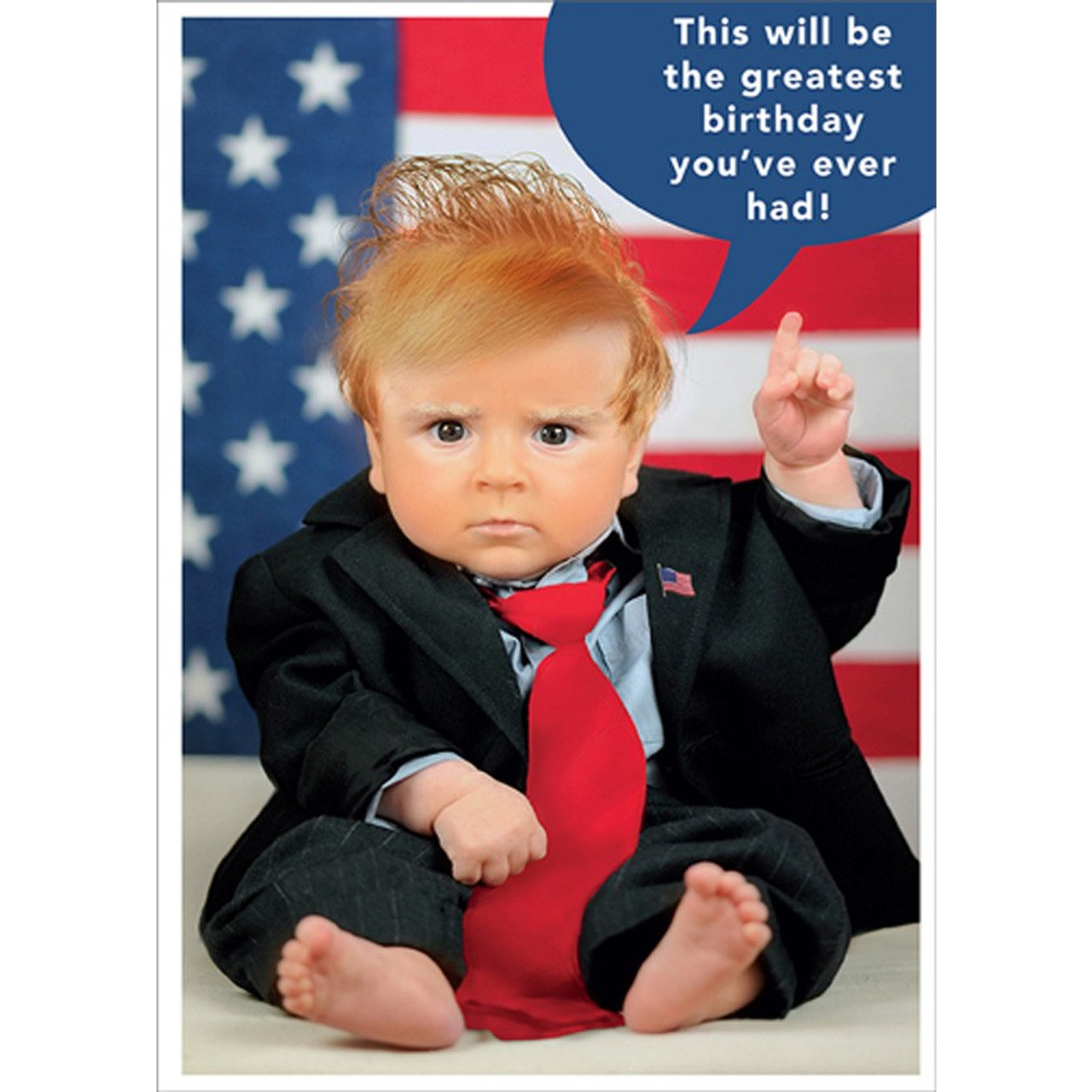 Donald Trump Baby Wearing Suit Funny / Humorous Political Birthday ...