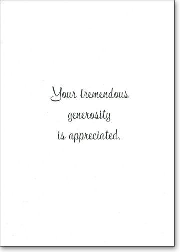 Generosity Card Single Red Flower and Flower Pot Inside Light Green Frame Box of 25 ...