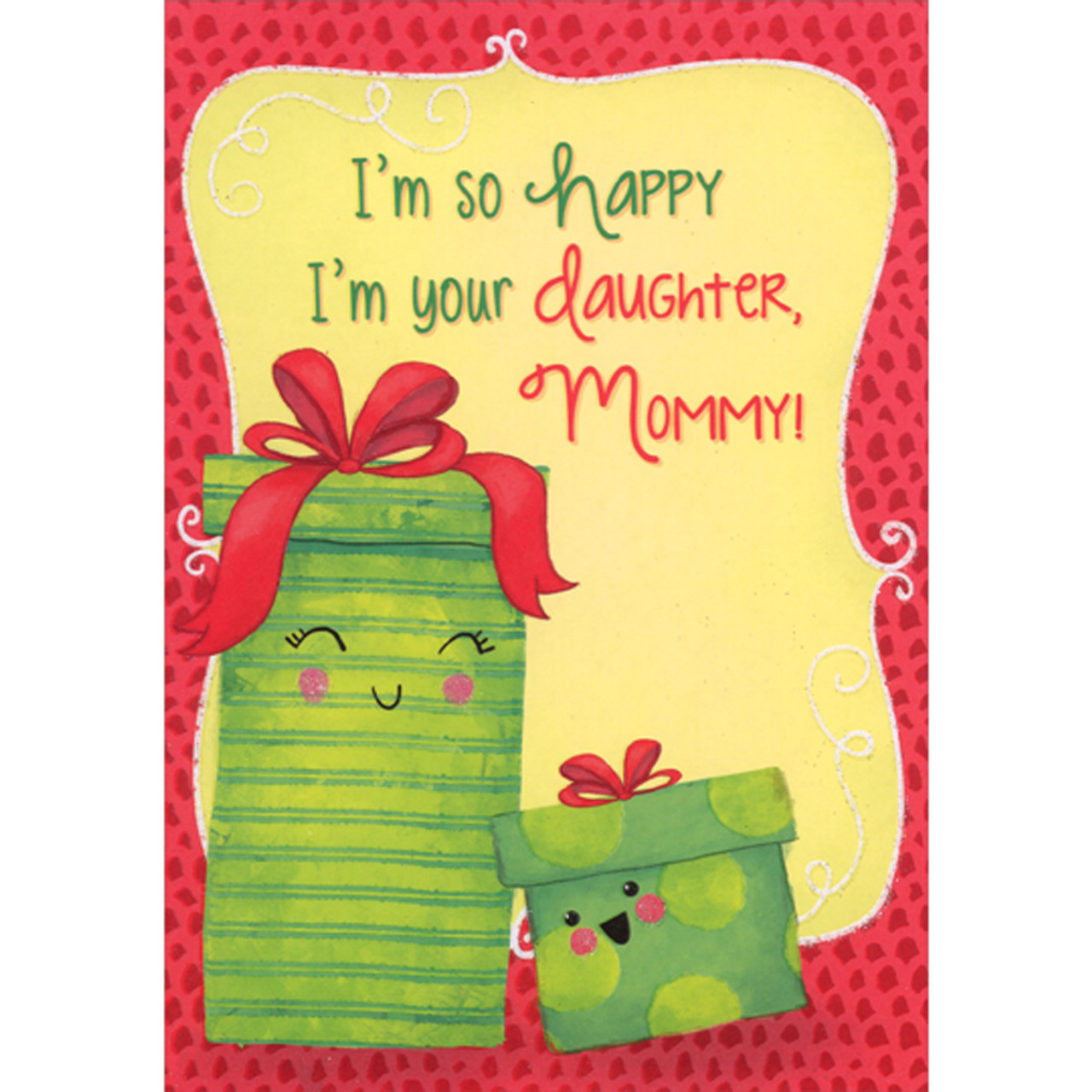 Mom Christmas Gift From Daughter, Christmas Card for Mom, Merry