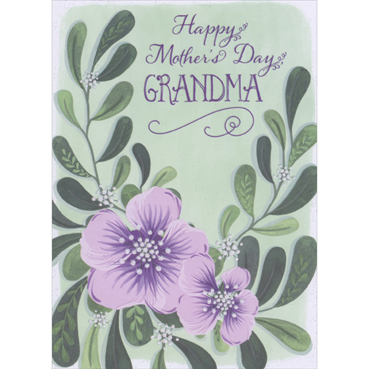 Artery8 Grußkarte Mit Lila Blumen-Motiv – 17,5x12,5 Cm, Blanko Innen, Mit Umschlag