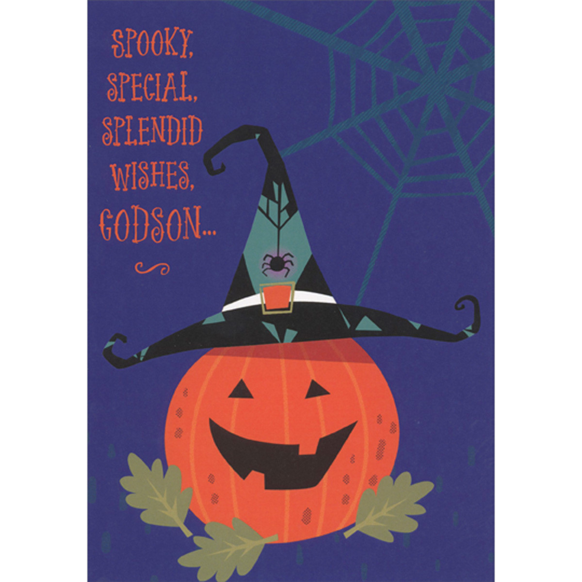 Spooky, Special, Splendid Wishes: Grinning Pumpkin and Hat