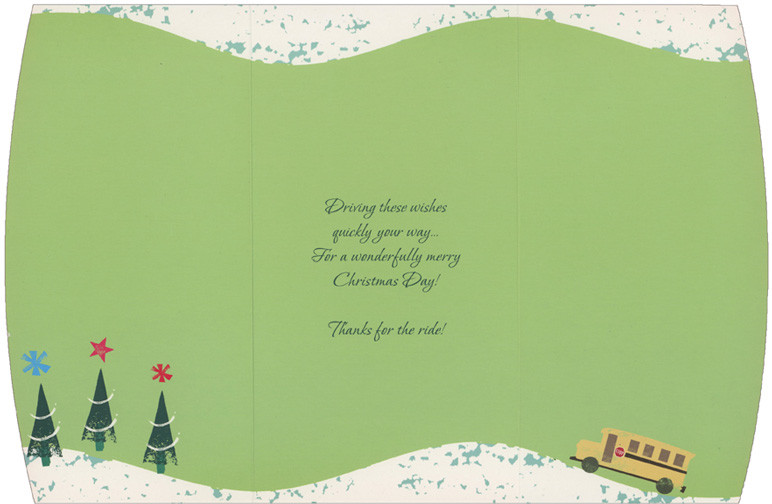 school-bus-driving-on-road-between-trees-on-light-green-christmas-card-for-bus-driver-papercards-com for Free Printable Bus Driver Christmas Card School Bus Driving on Road Between Trees on Light Green Christmas Card for Bus Driver | PaperCards.com for Free Printable Bus Driver Christmas Card