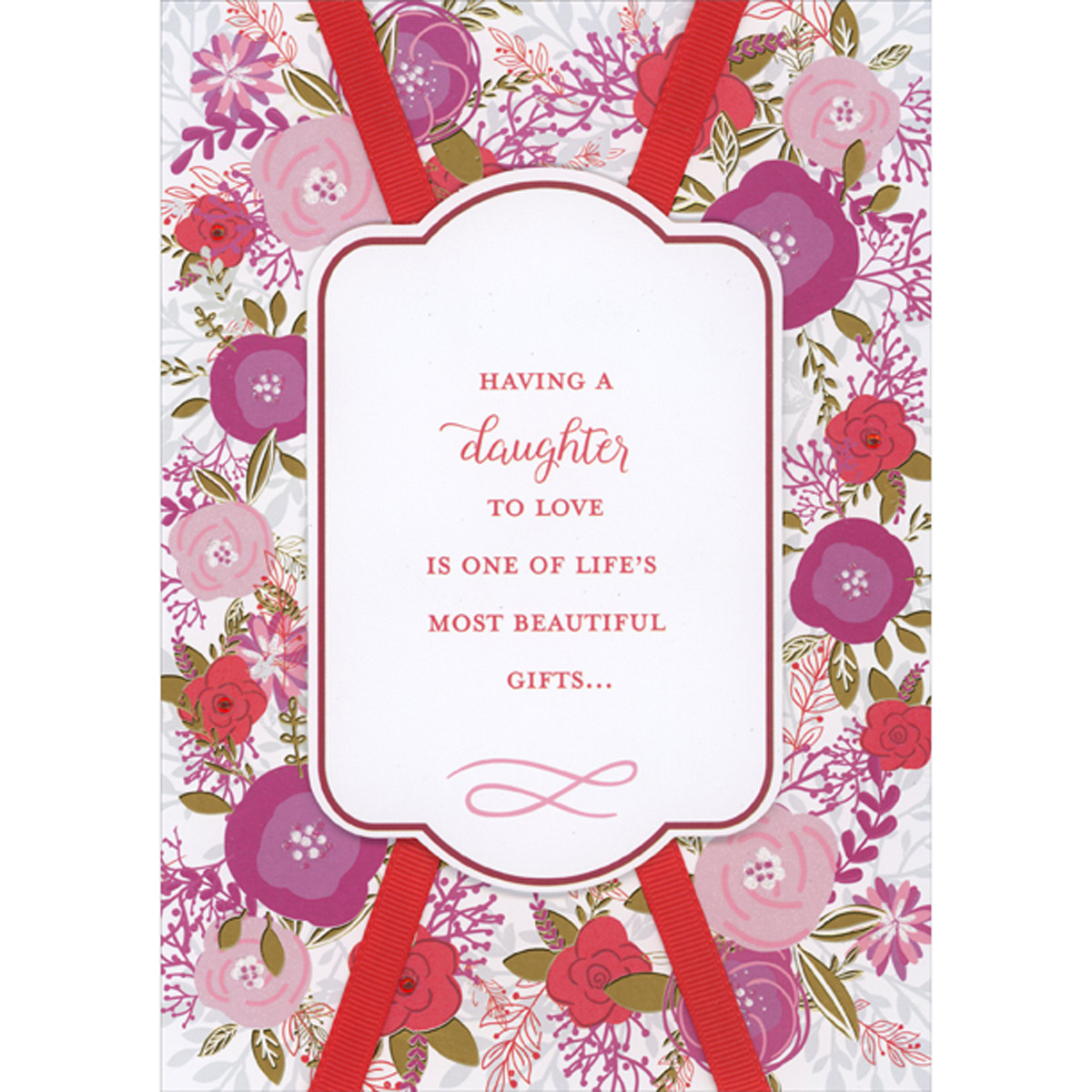 One of Life's Most Beautiful Gifts 3D Die Cut Banner Over Criss Cross ...