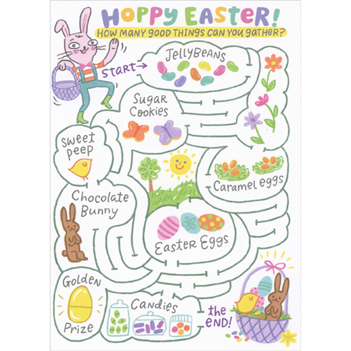 Hoppy Easter: Good Things to Gather Interactive Puzzle Maze Juvenile ...