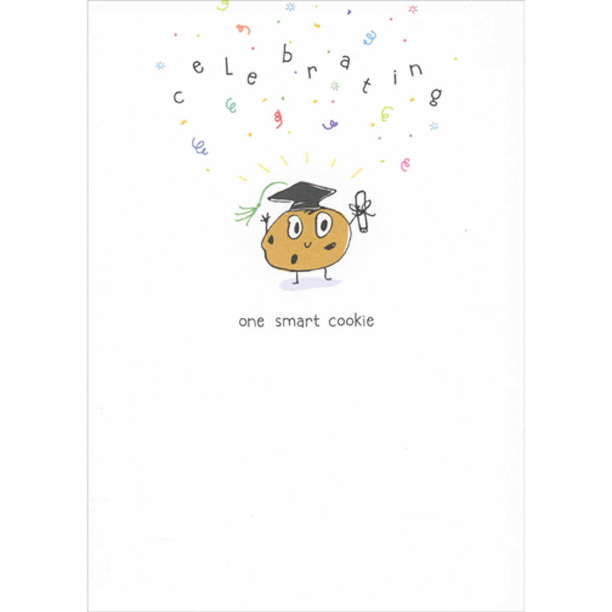 Celebrating One Smart Cookie: Cute Smiley Faced Cookie Graduation